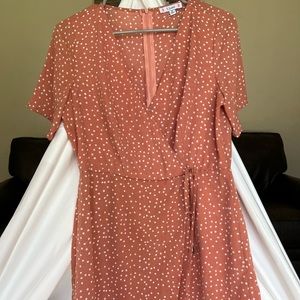 Boutique peach color romper